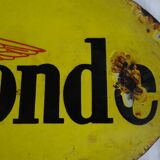 Enamel yellow plate "The small Gironde"