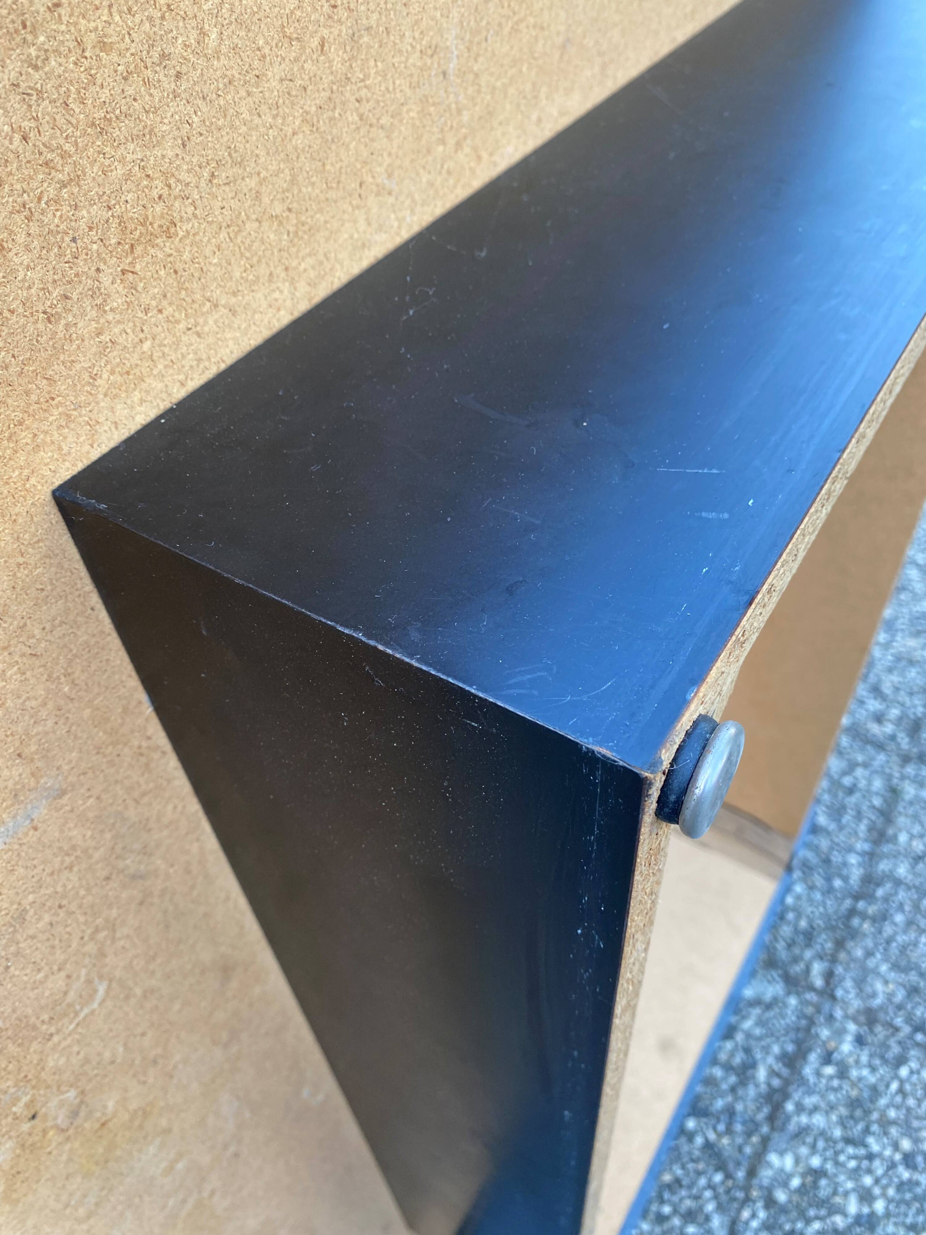 Vintage black coffee table from the 50s
