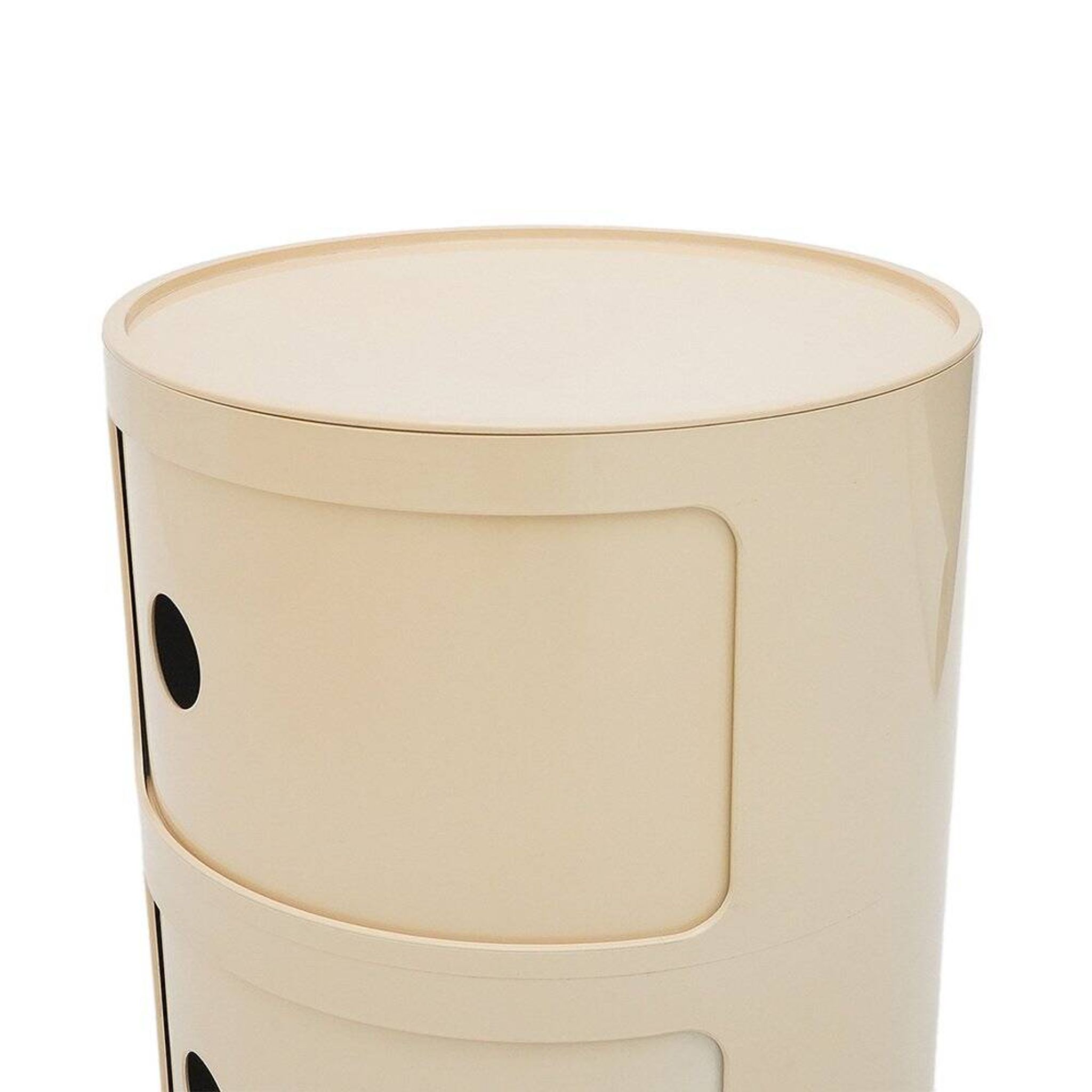 White modular storage unit by Anna Castelli for Kartell, 1970s.