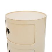 White modular storage unit by Anna Castelli for Kartell, 1970s.