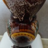 Vase en faience de style barbotine