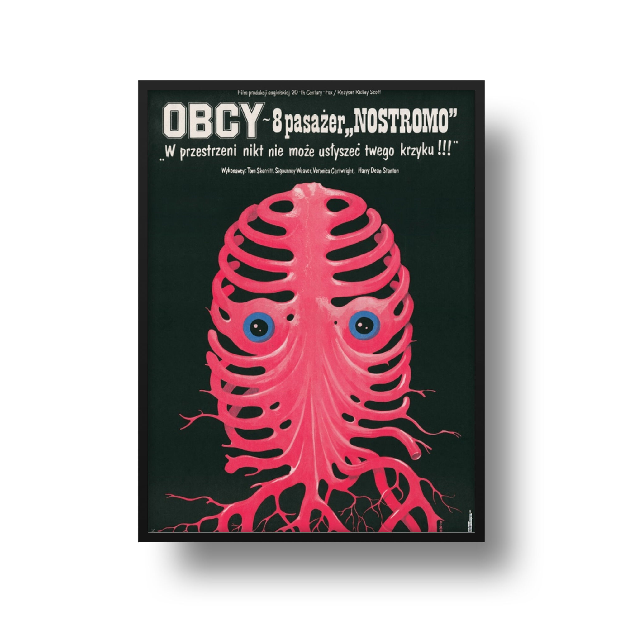 "Alien" polish poster by Jakub Erol, official reprint 1980