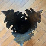 Elegant bronze umbrella door by the famous Italian designer Gabriella Crespi