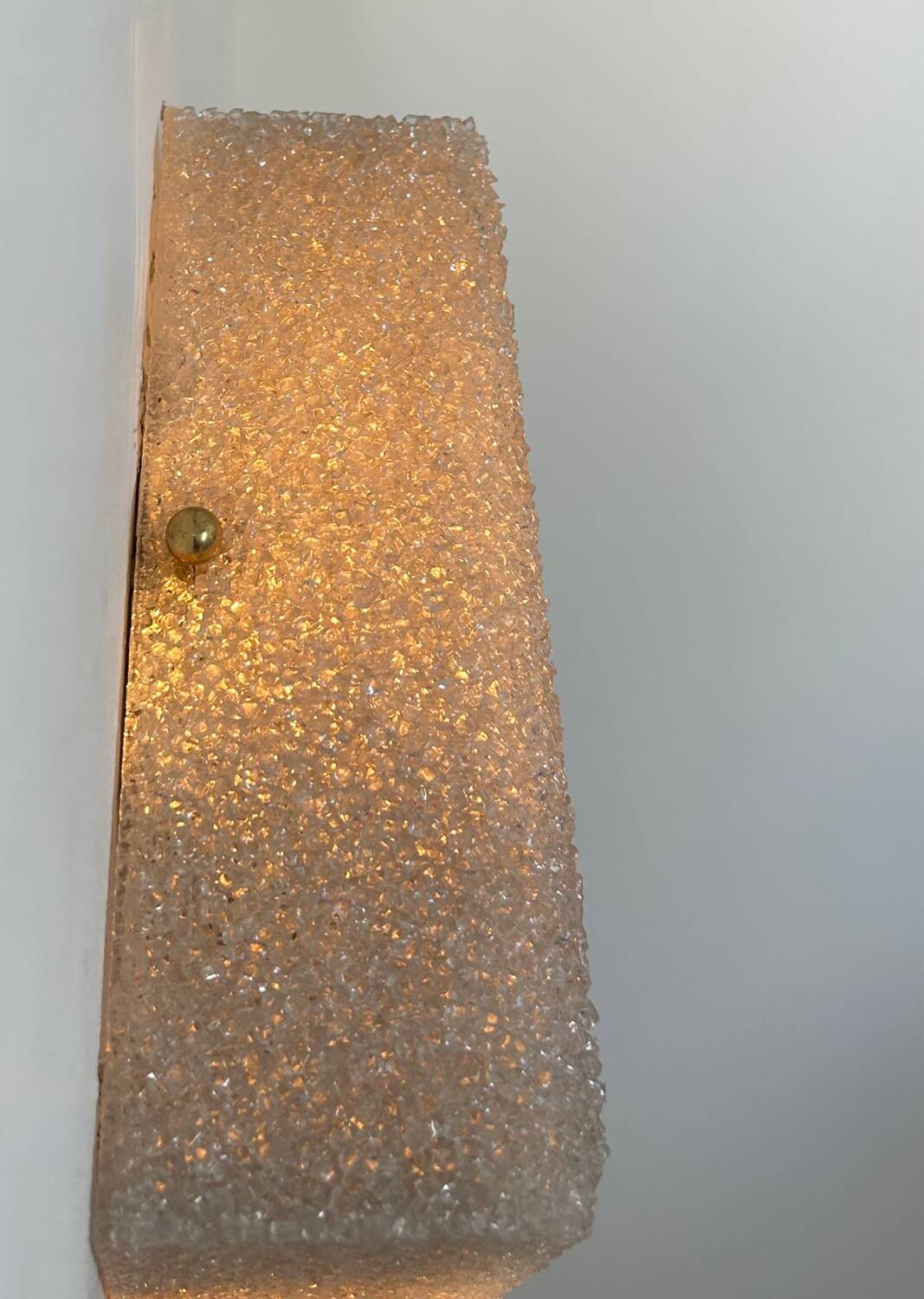Vintage brass and Perspex wall lamp, France 1960
