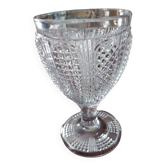 Sucrier en verre taillé