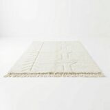 Handmade Moroccan rug white 130x190 cm