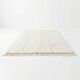 Tapis marocain artisanal blanc