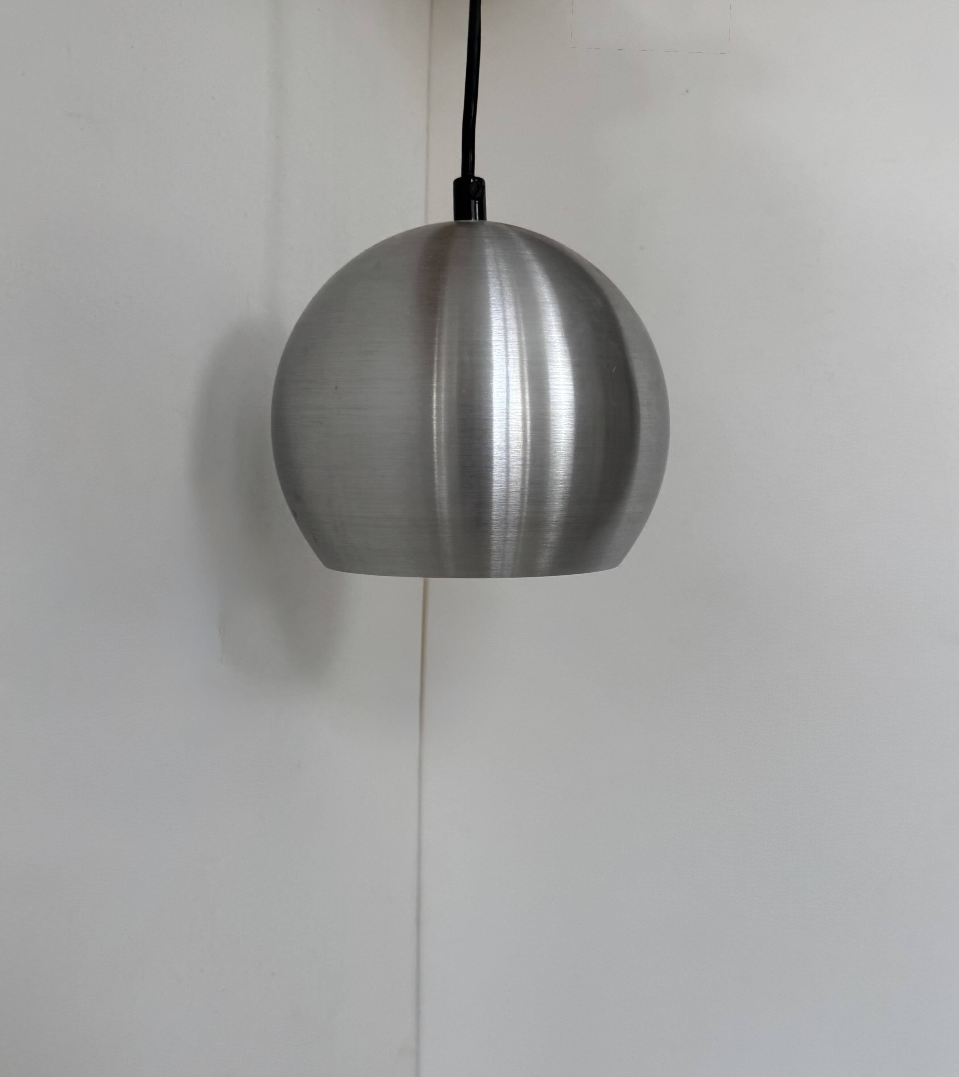 Vintage brushed aluminium suspension, France, 1970.