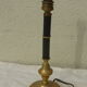 Lampe de table de style empire en metal et laiton forme de colonne ancienne