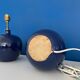 Set of 2 feet of midnight blue ceramic lamp