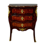 Commode de style louis XV marqueterie de bois précieux