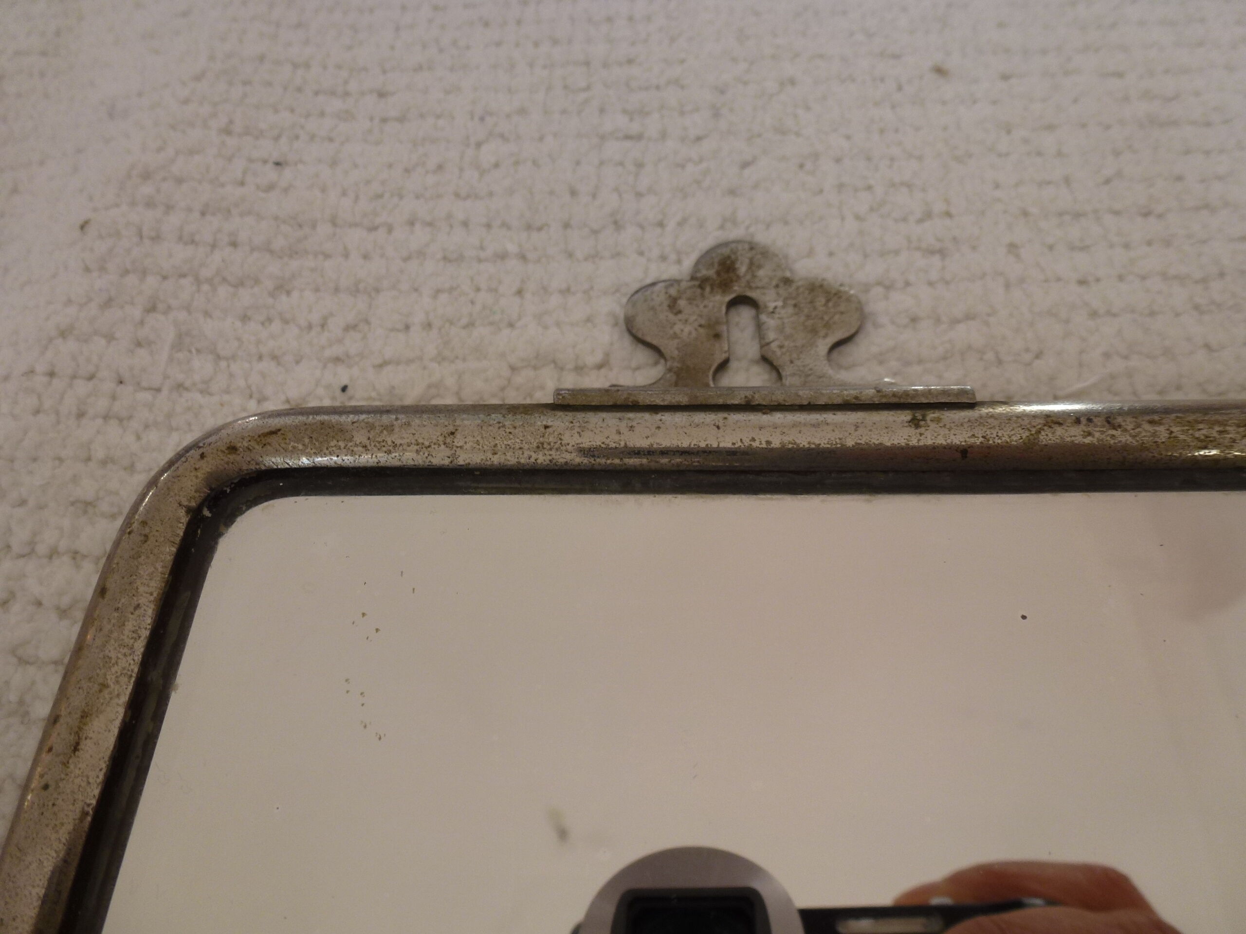 Former large mirror Barbier XXL 75 cm x 50 cm 50 years