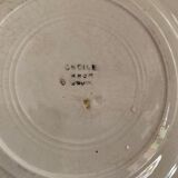Set of 6 vintage hollow plates model Cécile de HBCM (LOT 2)