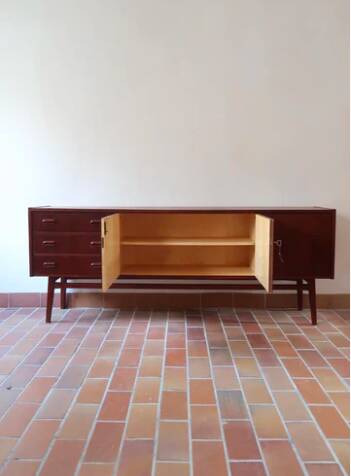 Mid-century Scandinavian teak sideboard from the 60s