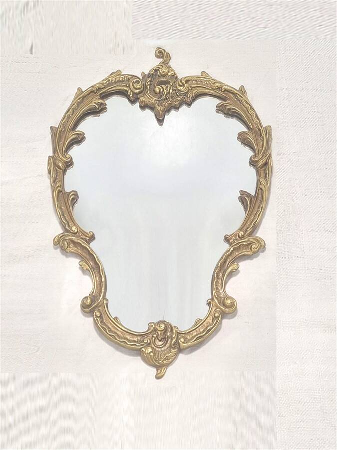 Brass mirror