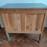 Commode de chambre patiné de style régence 2 tiroirs
