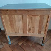 Regency style patinated bedroom chest of drawers with 2 drawers