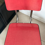 Vintage red Formica chair
