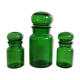 Trio green apothecary vials