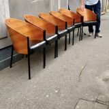 6 king costes starck armchairs aleph driade 1982