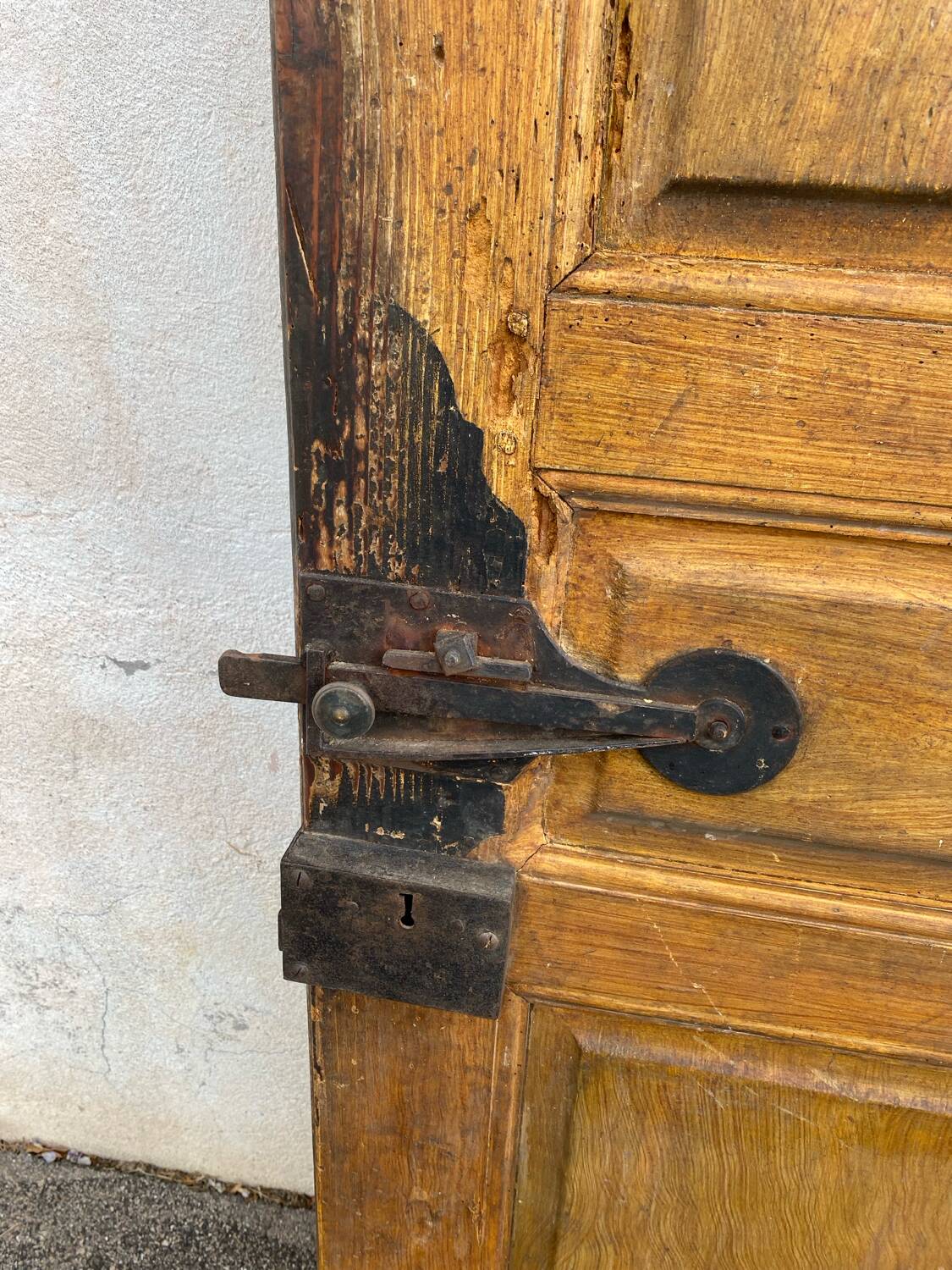 19th century interior fir door