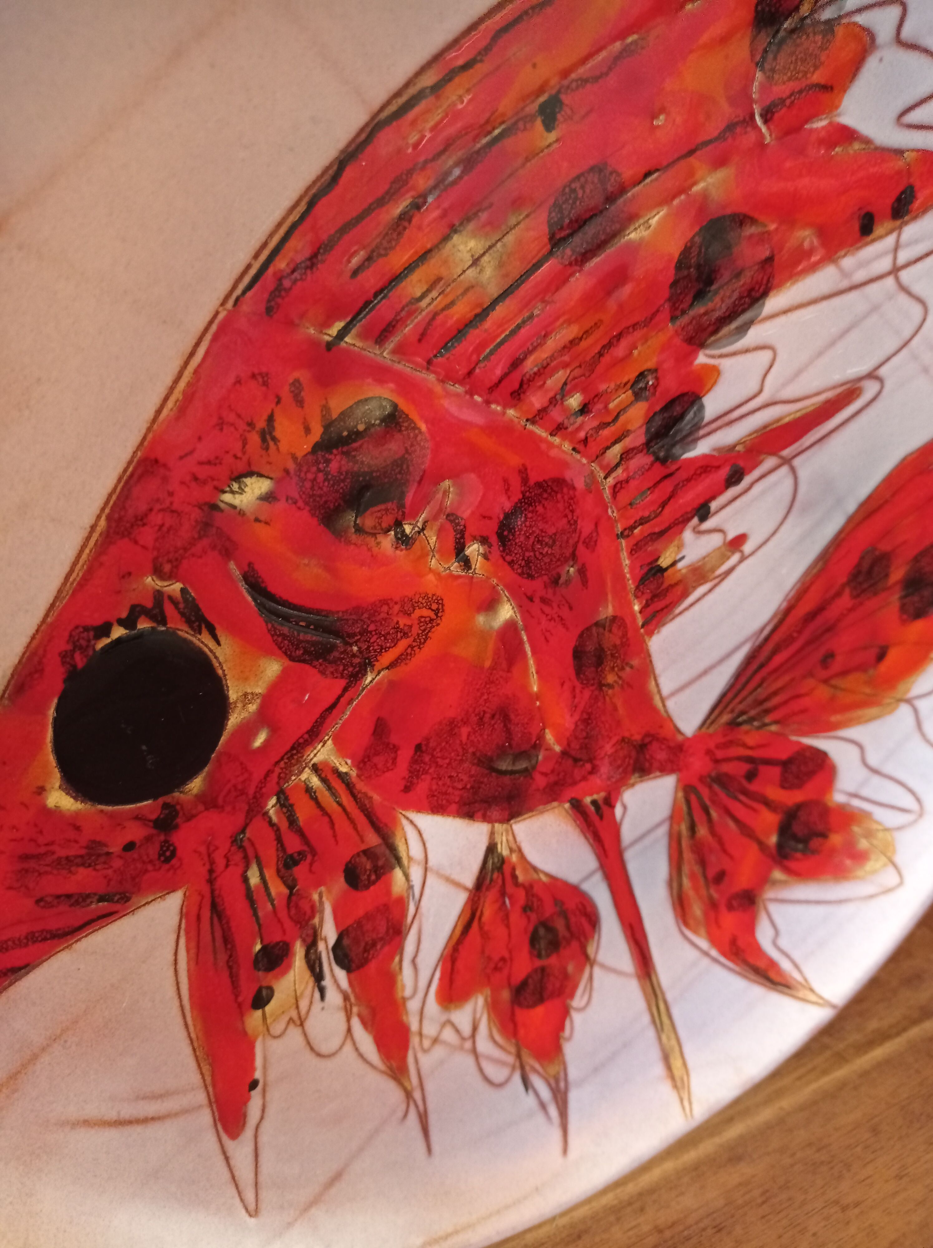 Plat Monique Brunner, Vallauris, ⌀ 32 cms