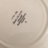 Lot 6 plates for earthenware dessert Sarreguemines