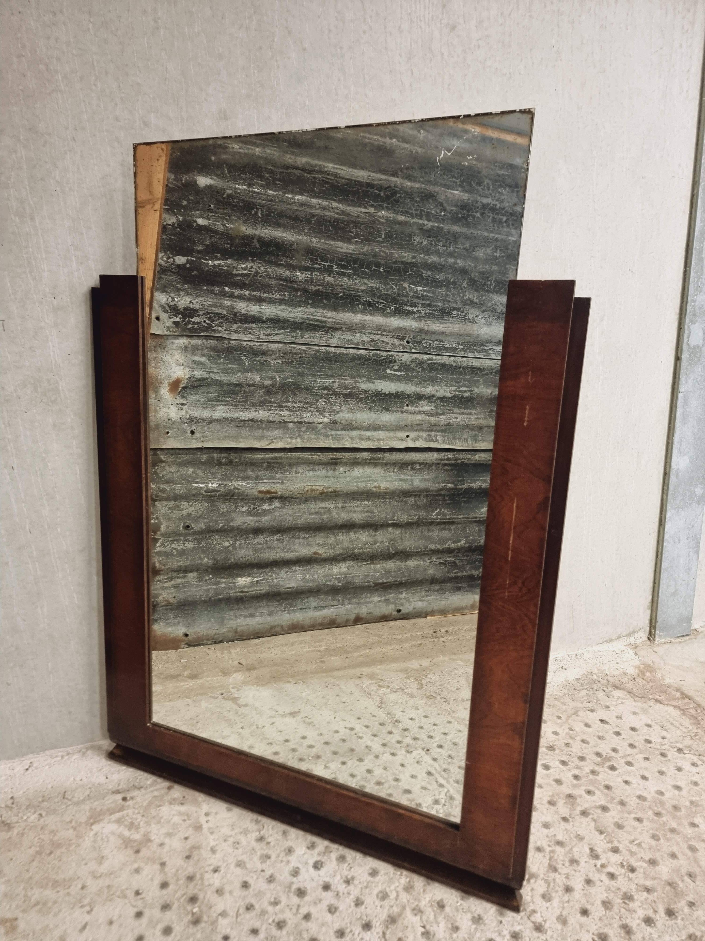 Antique Art Deco mirror 100 x 140 cm 1920