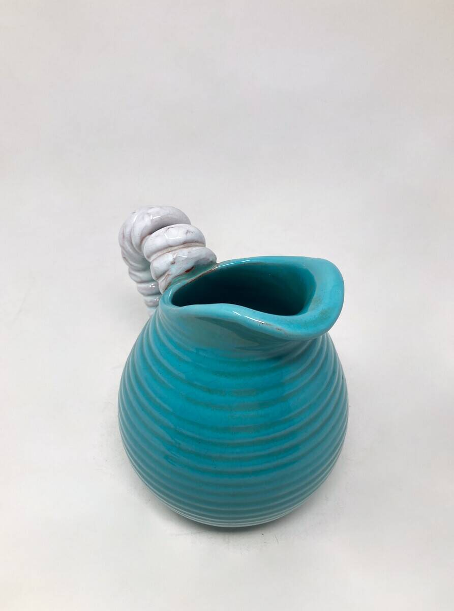Mid-Century Modern Ceramic Pitcher signed Alexander, Belgium, 1950s