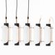 Pair of ceiling lights steel copper plexiglass Denmark 1960
