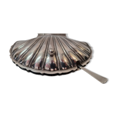 Butter maker silver scallop shell