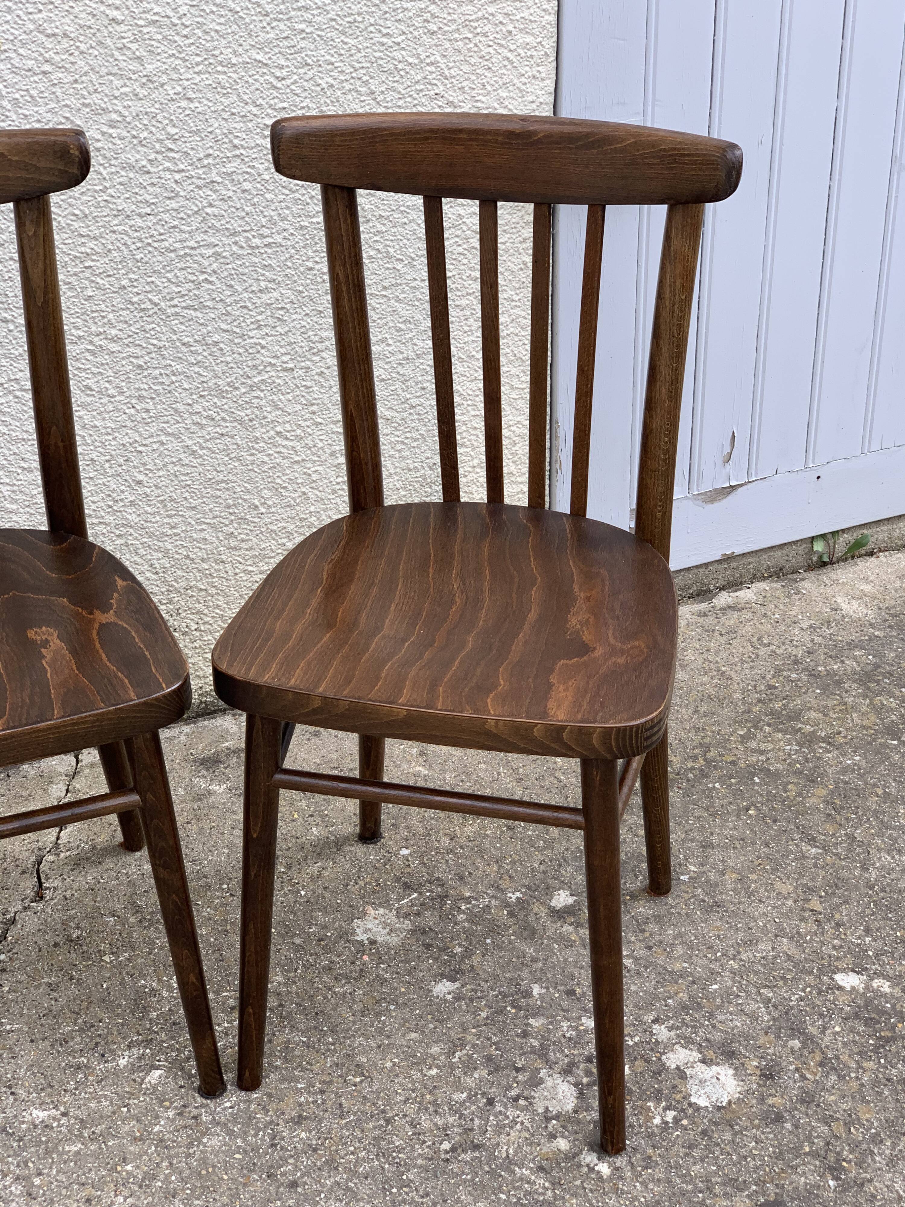 Bistro chairs 1950 made in Czechoslovakia