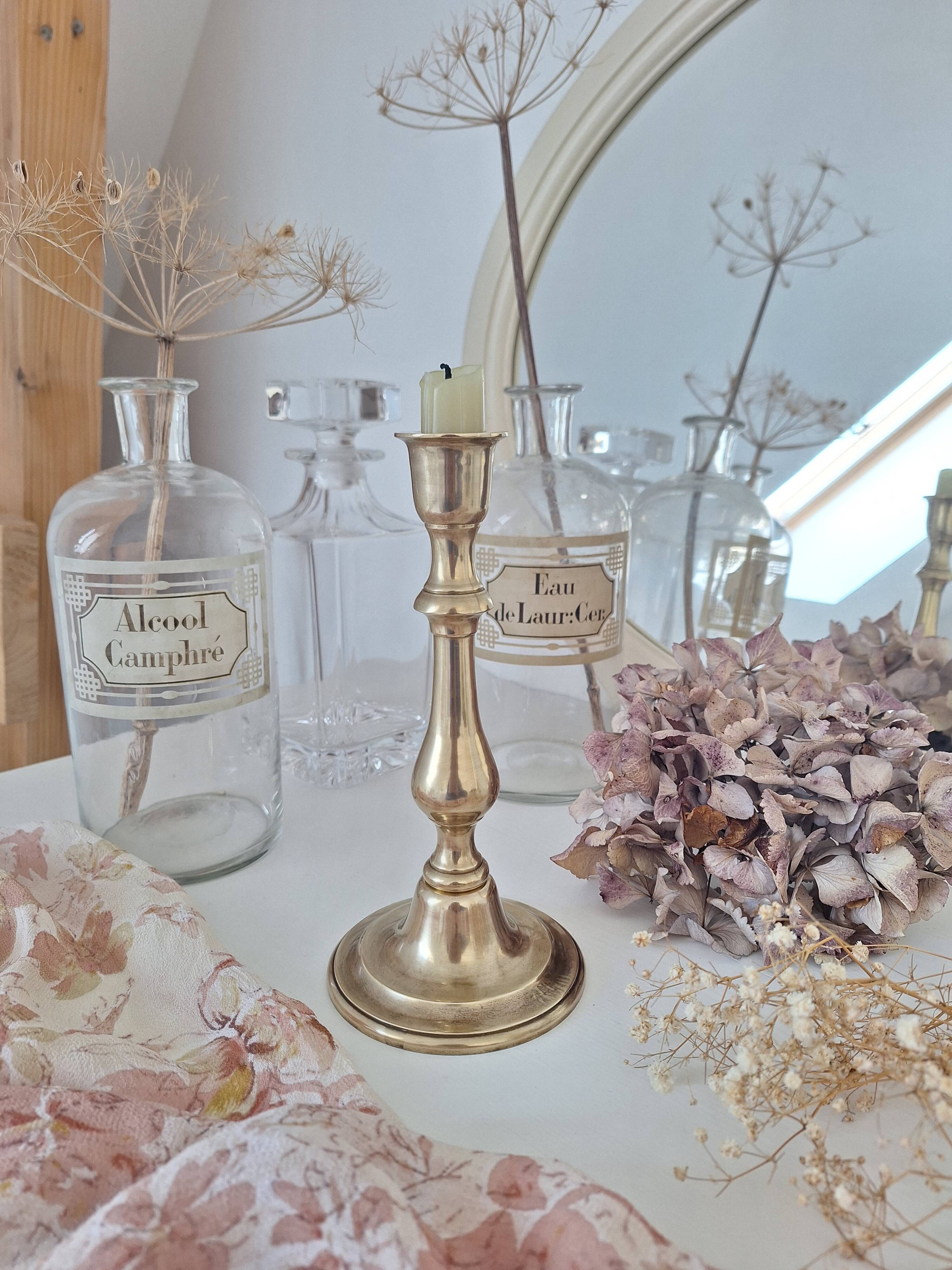 Vintage brass candle holder