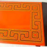 Vintage orange underplate 70s
