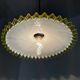 Antique uraline opaline pancake chandelier