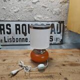 1970s lamp made entirely of vintage glass.