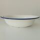 Old enameled sheet metal basin