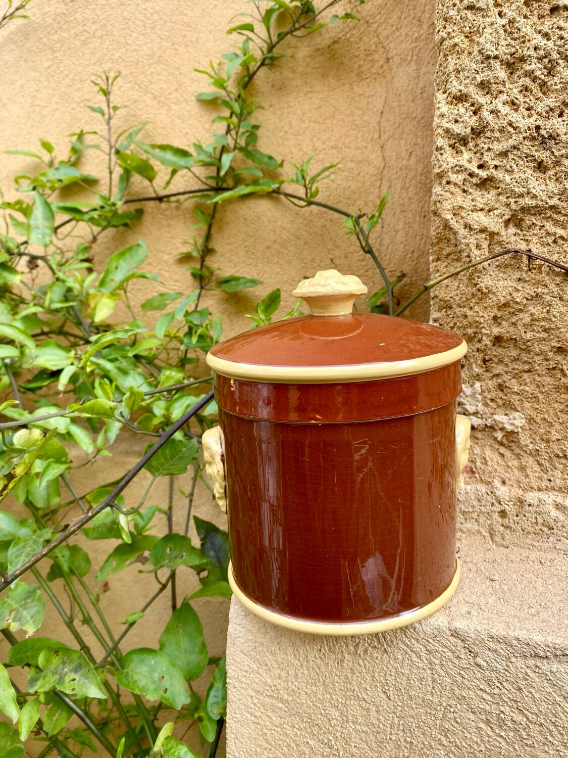 Sarreguemines fireclay pot
