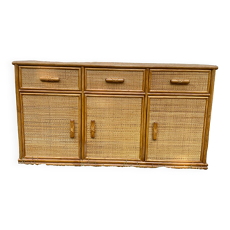 Wicker and canning sideboard