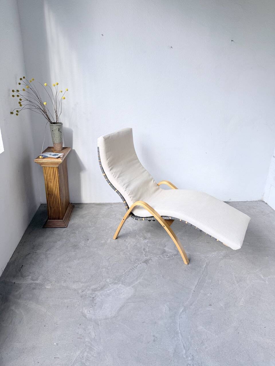 Transat hêtre bois courbé Ikea vintage Kim Samson