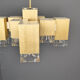 Vintage cubic chandelier by Gaetano Sciolari, 1970s