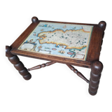 Old vintage rustic coffee table