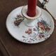 Antique enamel candle holder