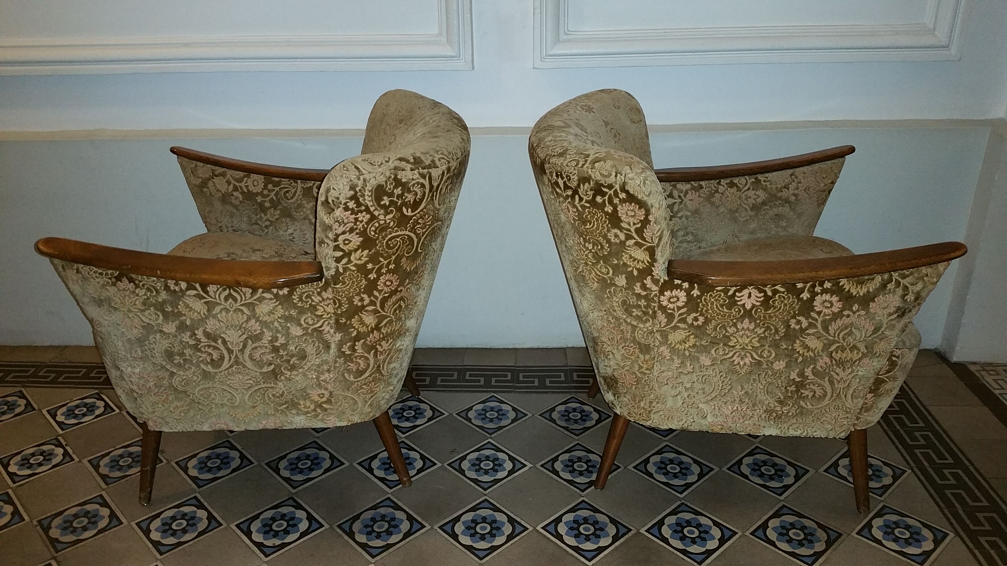 Pair of chairs 50s 60s