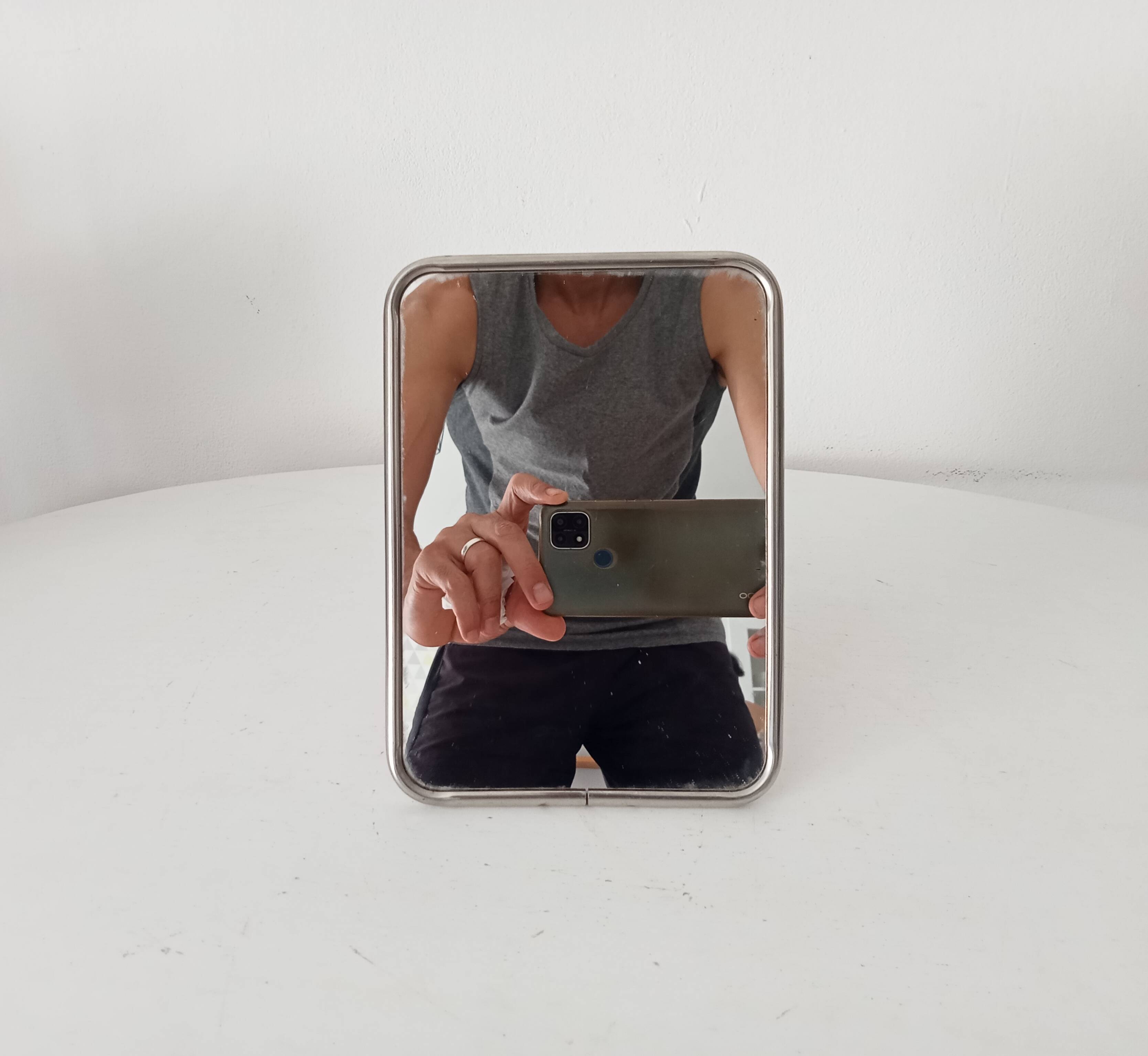 Vintage barber mirror 50s/60s 18*13