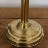 Vintage opaline brass table lamp