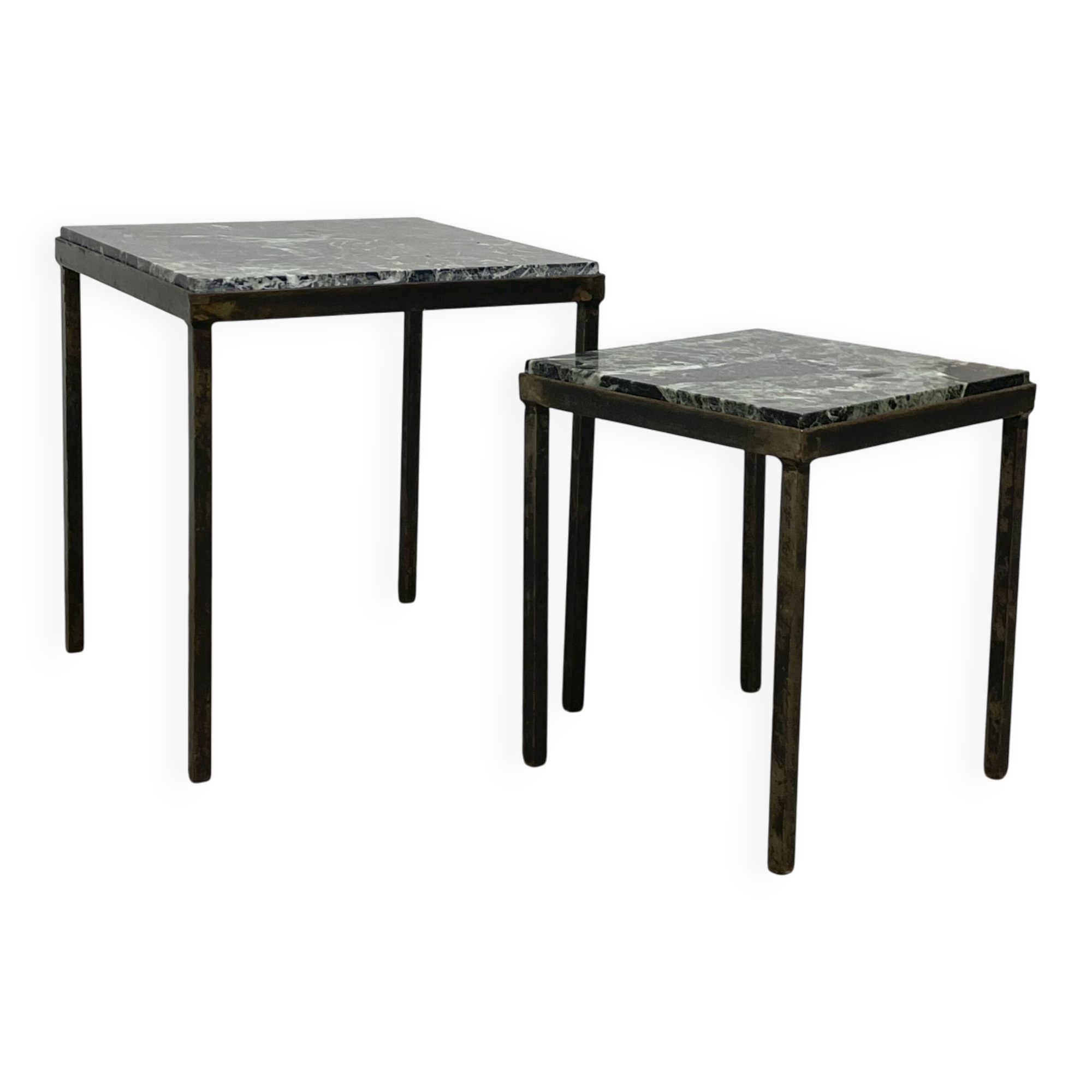 Set of nesting tables in marble