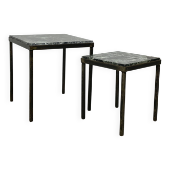 Set of nesting tables in marble