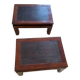 2 wooden bedside tables