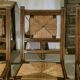 Set of 6 rustic oak chairs from the 1960s.
